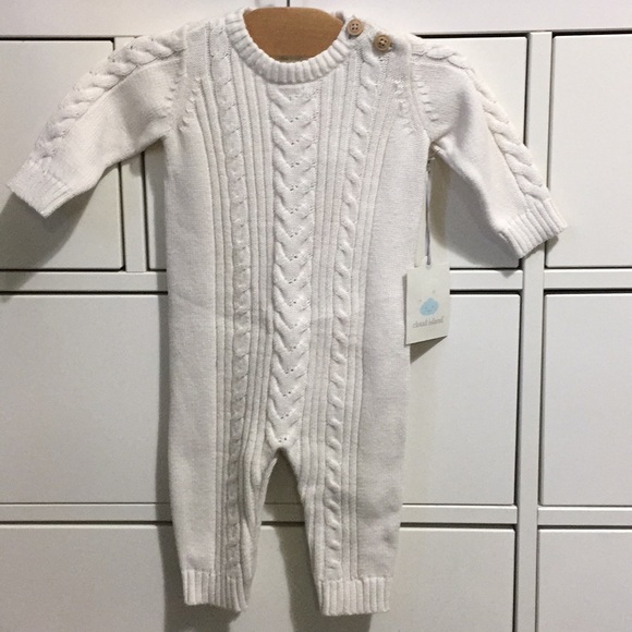 cable knit onesie